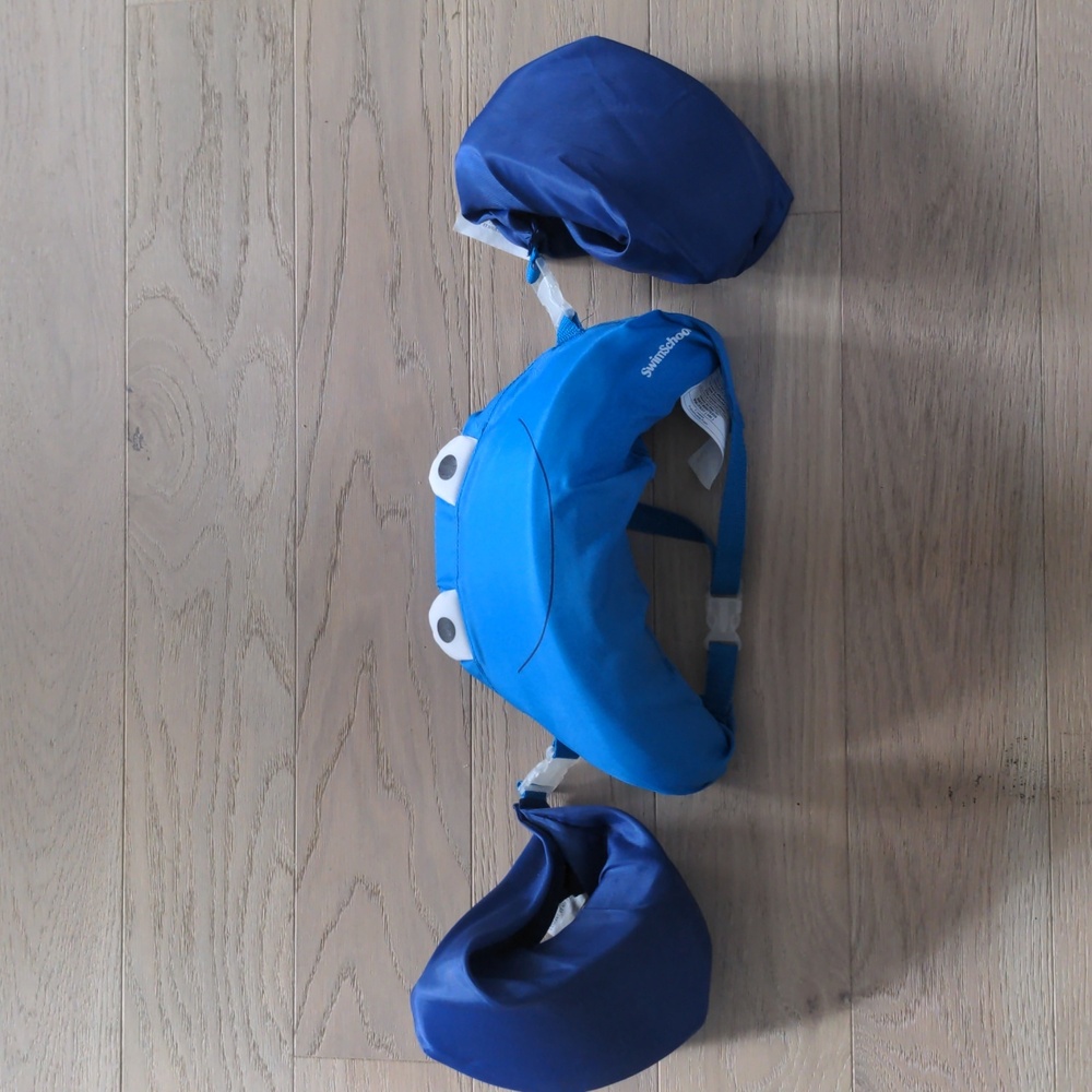 Aqua Leisure Swim School Animal floaties Aid Puddle Jumper Toddler Blue
